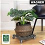5 cm I intérieur + extérieur I Roule Pot en Bois Massif certifi