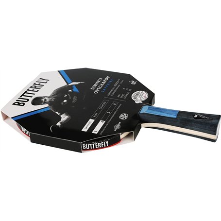 Butterfly Raquette de Tennis de Table Dimitrij Ovtcharov Sapphire | Technologie EVA | Revêtement Addoy certifié ITTF 2