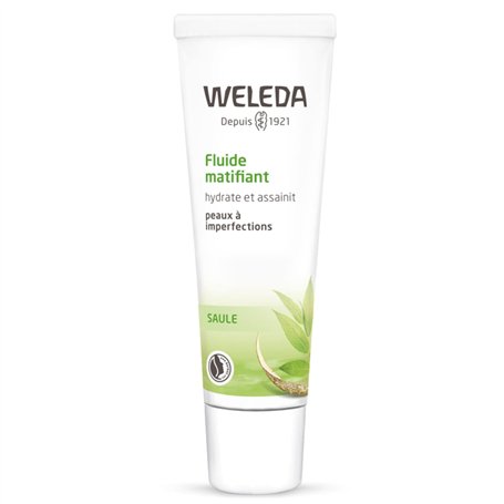 WELEDA - Fluide matifiant - Hydrate et assainit - Peaux à imperfections - NATRUE - 30 ml