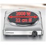 Rommelsbacher THS 2022/E Plaque de cuisson Acier inoxydable Diamètre 22 cm (Import Allemagne)