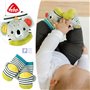 Fehn Chaussettes Koala avec Fonction Hochet pour Développer la Motricité de Bébé, Accessoires Vestimentaires pour Nouveau-Nés, J