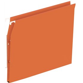 25 Dossier Suspendus DEFI Flex Armoire D15 A4 Kraft Oranges