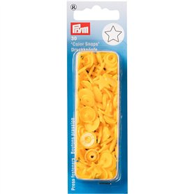 Prym 393210 Color Snaps Bouton pression en plastique Jaune Taille unique