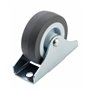 Dörner + Helmer Lot de 4 Roulettes Fixes pour Meubles - 50 mm x 19 mm - Capacité de Charge de 165 kg - Roue en TPE - Fixation Di