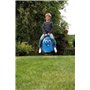 Idena 40094 Happy Face Ballon de Saut Bleu Diamètre env. 45-50 cm Charge Max. 50 kg Idéal pour l'été, Le Parc ou la Maternelle