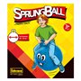 Idena 40094 Happy Face Ballon de Saut Bleu Diamètre env. 45-50 cm Charge Max. 50 kg Idéal pour l'été, Le Parc ou la Maternelle