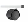 MAUL Table d'Appoint 38 x 38 cm, Table pour Videoprojecteur et Projecteur Jusqu'à 20 kg, Réglable en HAuteur, Pied Stable avec 4