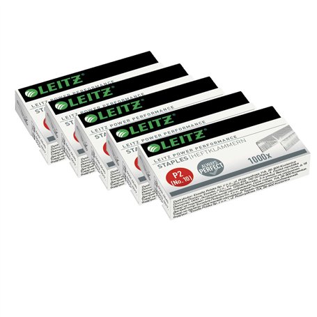 Leitz Power Performance Boîte de 1000 agrafes P2 (n°10) galvanisées (5x