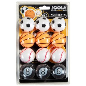 JOOLA Lot de balles de Tennis de Table au Design Sportif - 40 mm - Qualité d'entraînement 3 étoiles - Saut Uniforme de la Balle
