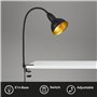 Briloner Leuchten 2603-015 Lampe de lecture rétro en métal avec bras flexible et interrupteur marche/arrêt 1 ampoule E14 max. 25