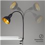 Briloner Leuchten 2603-015 Lampe de lecture rétro en métal avec bras flexible et interrupteur marche/arrêt 1 ampoule E14 max. 25