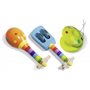 Eichhorn 100003484 Kit Musical Comprenant hochet, Maracas et castagnette, Instruments de Musique colorés en Bois, 3 pièces, à pa