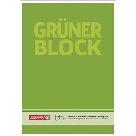 Brunnen 1052636 Bloc de 50 feuilles blanches Format A4 60 g/m²