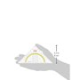 Brunnen 104975401 Équerre de géométrie incassable pour l'école et le bureau Transparent 16 cm