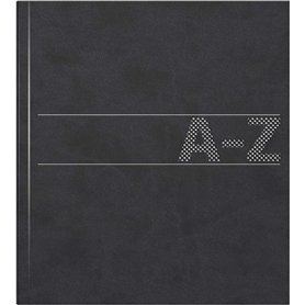 Brunnen Carnet d'adresses/répertoire téléphonique Schuppen 384 Coque souple 210 x 148 mm x 10 mm Noir