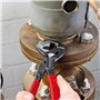 Knipex Cobra® ES Pince multiprise ultra-effilée grise atramentisée, gainées en plastique antidérapant 250 mm 87 51 250