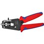 Knipex Pince à dénuder de précision avec couteaux de forme brunie, avec gaines bi-matière 195 mm 12 12 12