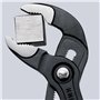 Knipex Cobra® Pince multiprise de pointe grise atramentisée, avec gaines bi-matière, avec œillet intégré pour fixation d’un disp