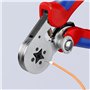 Knipex Pince à sertir auto-ajustable pour embouts de câble avec accès latéral chromée, avec gaines bi-matière 180 mm 97 55 04