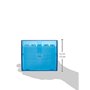 Wedo 2506303 Fichier A6 avec cartes + registre alphabétique 200 cartes Transparent Bleu