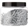 Wedo 90115040054 Lot de 400 trombones en métal galvanisé brillant 26 mm dans une boîte pratique