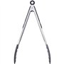 Westmark Pince de service, avec languettes en silicone et poignées caoutchoutées, longueur : 34 cm, en acier inoxydable/plastiqu