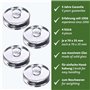 Westmark Lot de 4 poids de fermentation - Kit de fermentation composé de 4 poids pour fermentation - Poids en verre en deux tail
