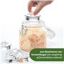 Westmark Lot de 4 poids de fermentation - Kit de fermentation composé de 4 poids pour fermentation - Poids en verre en deux tail