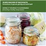 Westmark Lot de 4 poids de fermentation - Kit de fermentation composé de 4 poids pour fermentation - Poids en verre en deux tail