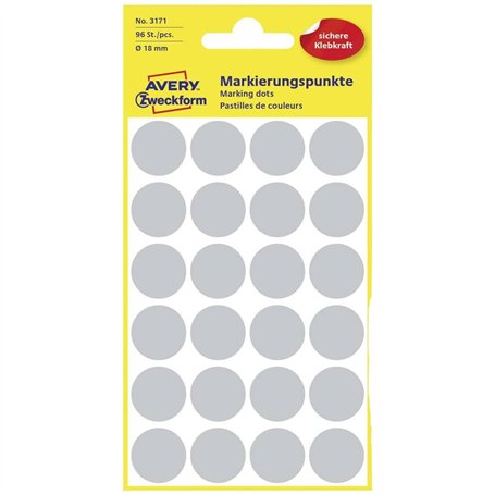 AVERY Zweckform 3171 Pastilles adhésives (Lot de 96 pièces