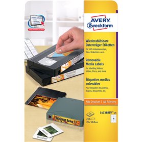 Avery Zweckform Lot de 250 étiquettes à disquettes 8