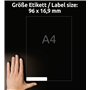 Avery Zweckform L6031REV-25 Paquet de 25 feuilles d'étiquettes enlevables multiusage pour marquage temporaire 96 x 16,9 mm (Impo