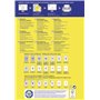 Avery Zweckform L6031REV-25 Paquet de 25 feuilles d'étiquettes enlevables multiusage pour marquage temporaire 96 x 16,9 mm (Impo