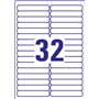 Avery Zweckform L6031REV-25 Paquet de 25 feuilles d'étiquettes enlevables multiusage pour marquage temporaire 96 x 16,9 mm (Impo