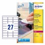 AVERY - 540 Étiquettes Sécurité Ultra-Résistantes Blanches Personnalisables - Format 63