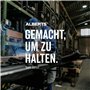 Alberts 214265 Ancre de poteau en U | avec ancrage béton en acier strié | galvanisée à chaud | largeur 91 mm | longueur de l'anc