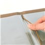 SIGEL SM211 Protège-menu à cordon élastique avec 2 pochette transparent pour 8 feuilles DIN A5, gaufrage Menu, beige foncé, 1 pi