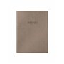 SIGEL SM211 Protège-menu à cordon élastique avec 2 pochette transparent pour 8 feuilles DIN A5, gaufrage Menu, beige foncé, 1 pi