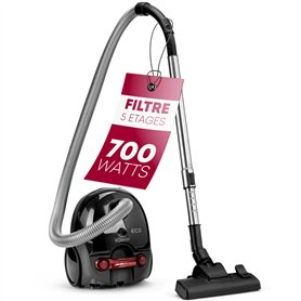 Bomann® Aspirateur |à économie d'énergie |700 Watts | Système de microfiltre à 5 Compartiments | Aspirateur avec Sac | Brosse à