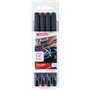 edding 8407 set de marqueurs de câbles - 4 stylos - pointe ronde fine,3 mm - pour un étiquetage et un marquage précis de tous ty