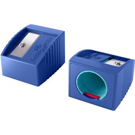 FABER-CASTELL 181780 - Taille-crayon Grippy avec protection de coupe