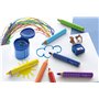 FABER-CASTELL 181780 - Taille-crayon Grippy avec protection de coupe, bleu, taille-crayon enfant