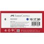 taille-crayon bleu avec récipient