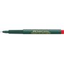 FABER-CASTELL Finepen 205006 Lot de 5 feutres à pointe fine 0,4 mm Rouge