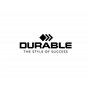 Durable 240301 Visifix Classeur Polypropylène Centium 4 Anneaux 145 x 255 mm Capacité 25 Pochettes 400 Cartes Visite