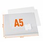 DURABLE - Pochettes d'affichage étanches A5 - Pour l'affichage d'informations en extérieur - Fixation adhésive - Résistantes aux
