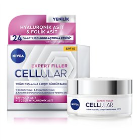 Crème de jour hydratante Nivea Hyaluron And Cell Filler 50 ml Spf 15