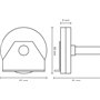 Hörmann 3047257 Équerre de support pour le guidage correct de la corde (avec poulie, ferrure Z/BZ