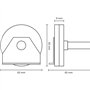 Hörmann 3047257 Équerre de support pour le guidage correct de la corde (avec poulie, ferrure Z/BZ