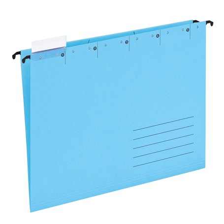 Elba Lot de 25 dossiers suspendus bleus pour format A4
